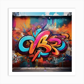 Graffiti Wall 3 Art Print