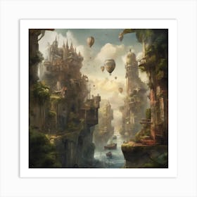 Fantasy City 28 Art Print