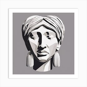 Egyptian Head Art Print