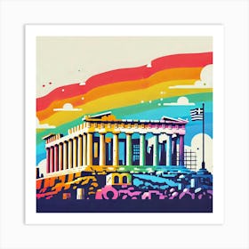 Acropolis Of Athens 1 Art Print