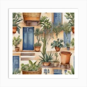 Potted Plants Art Print