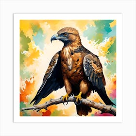 CRESTED HONEY BUZZARD Art Print