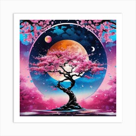 Cherry Blossom Tree Art Print