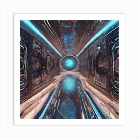 Futuristic Tunnel Art Print