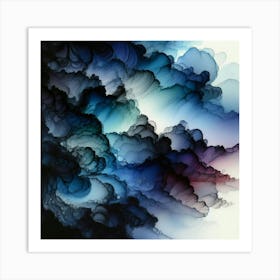 Abstract Clouds Art Print