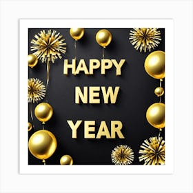 Happy New Year 65 Art Print