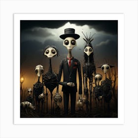 Skeletons 1 Art Print