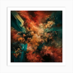 Turbulent Atmosphere Abstract Painting Print Art Art Print