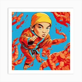 Kung Fu Kid Art Print