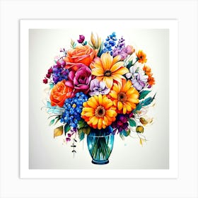 Flowers In A Vase Art Print