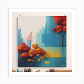 Cityscape Painting Art Print