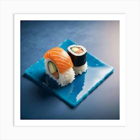 Sushi On A Plate Art Print