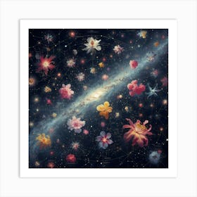 Flowers Of The Milky Way Art Print