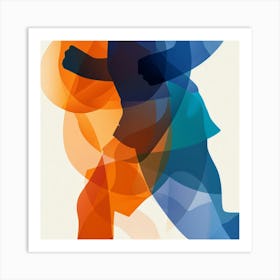 Abstract Runner 1 Art Print