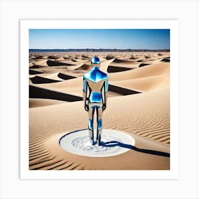 Man In The Desert 148 Art Print