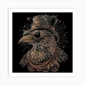 Steampunk Eagle 5 Art Print