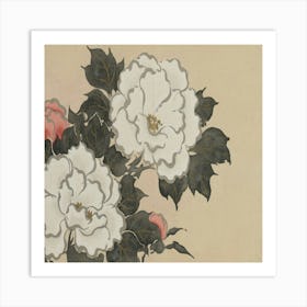 Peonies (Fukamigusa) (1909 1910) Art Print