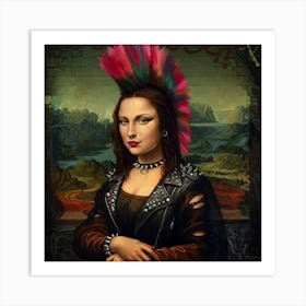 The Smirk of a Rebel Mona Lisa Affiche