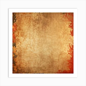 Abstract Vintage Thanksgiving Design Featuring Weathered Metallic Gold Paint Splashes On A Warm Pape (4) Art Print