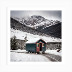 Heating hut Art Print