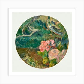 Flowers And Bird (1884–1886), Paul Gauguin Art Print