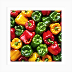 Colorful Peppers 19 Art Print