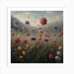 A Stunning And Detailed Painting Of A Meadow Fille V2zcgkcxs5wxkab1wnlyba Sxyukhydsvgkliz4vgexxa Art Print