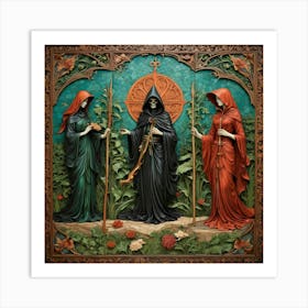 Three Grim Reapers Art Print