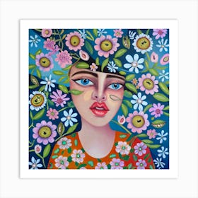 Flower Girl 2 Art Print