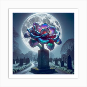 Flower In The Graveyard Art Print