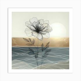 Flower By The Sea 1 Art Print