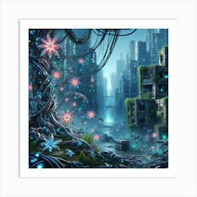 Futuristic City 32 Art Print