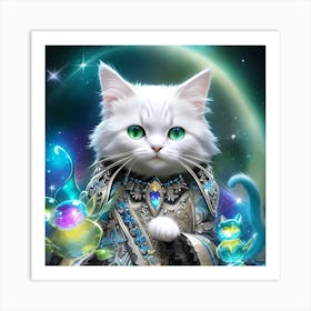 Cat In Space 6 Art Print