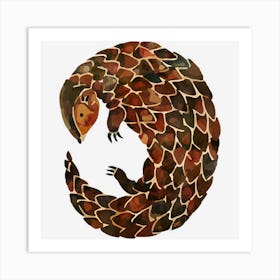 Pangolin Anteater Animal Endangered Species Gift Art Print