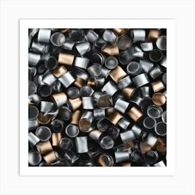 Collection Of Metal Cups Art Print