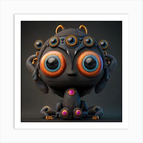 3d Creature Art Print