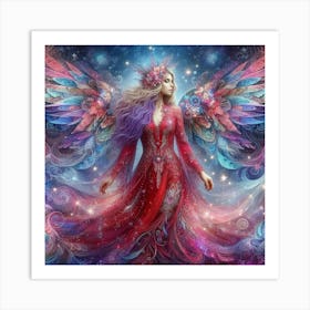 Angel With Wings 5 Art Print