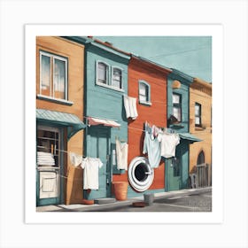 Laundry Metal Print Art Print