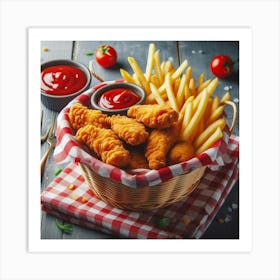 Chicken Nuggets 3 Art Print