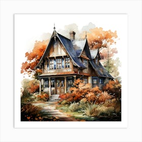 House In The Woods 1 Art Print