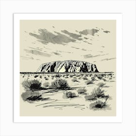 Uluru 6 Art Print