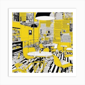 Yellow Cafe 1 Art Print