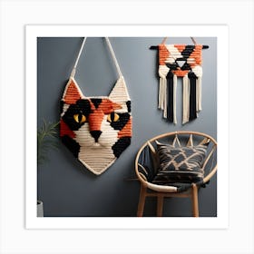 Cat Wall Hanging Art Print