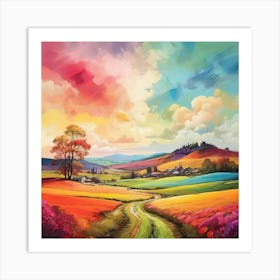 Landscape Painting 1 Art Print