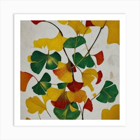 Ginkgo Leaves Art Print