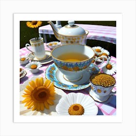 Chamomile Tea Art Print