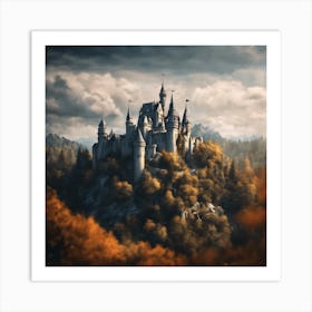 Castle In The Forest 1 Art Print