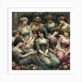 Ladies Of The Court 1 Art Print