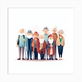 Old People 17 Art Print