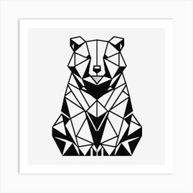 Geometric Bear 3 Art Print